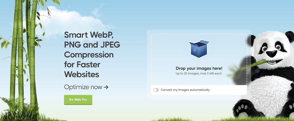 The TinyPNG homepage
